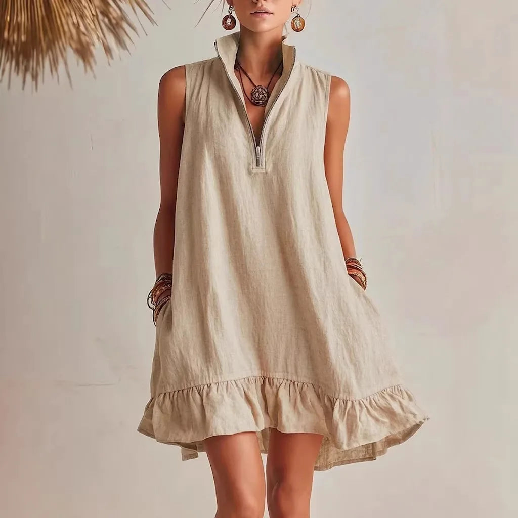 Shelby Ruffle Hem Mini Dress