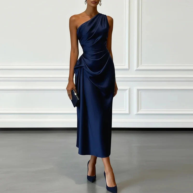 Tiffany Satin Wedding Guest Dress