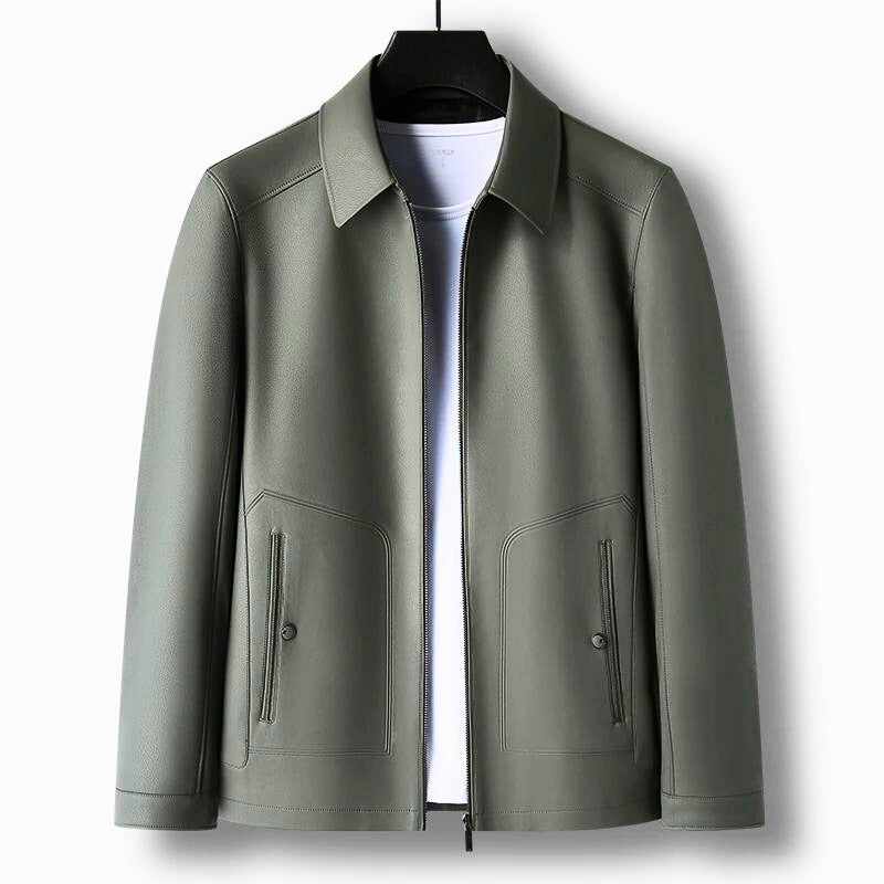 Ethan Men Classic Leather Jacket