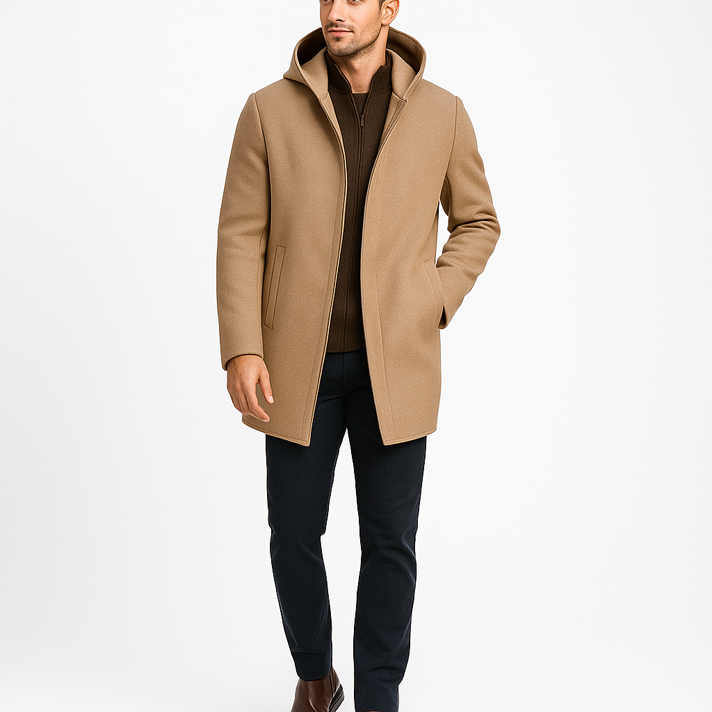 Jacob Men Hooded Winter Overcoat – Leo Harper