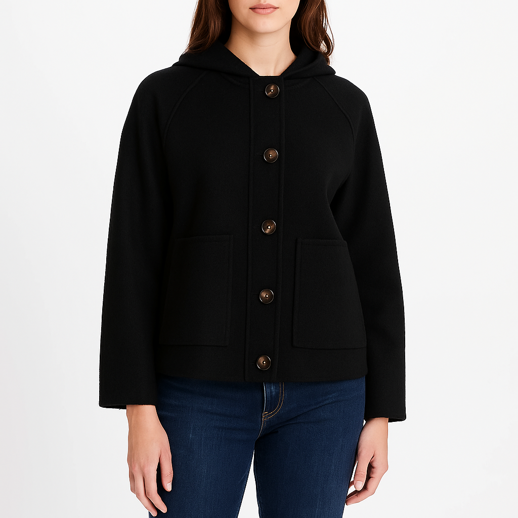 Aubrey Women Classic Winter Button Up Jacket