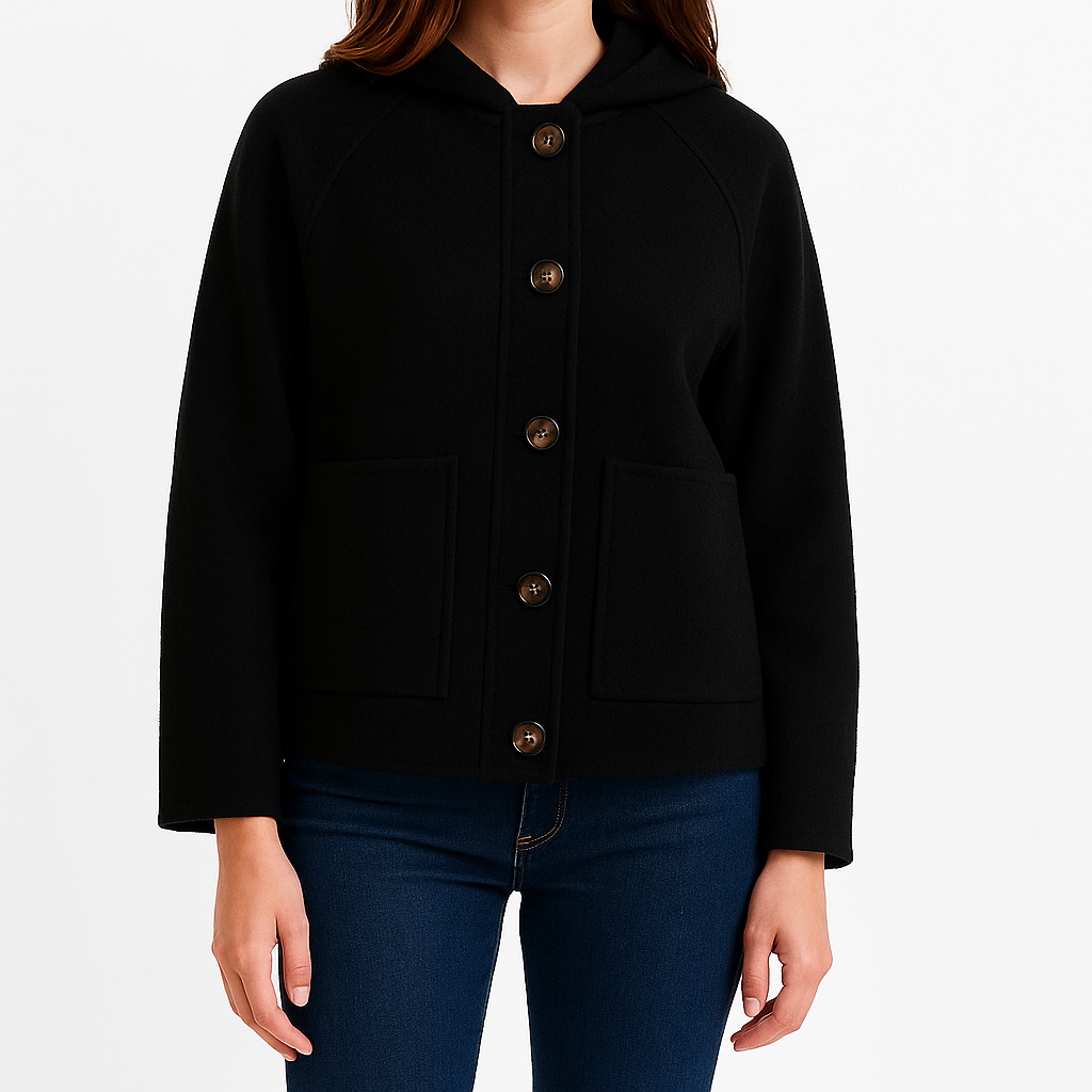 Aubrey Women Classic Winter Button Up Jacket