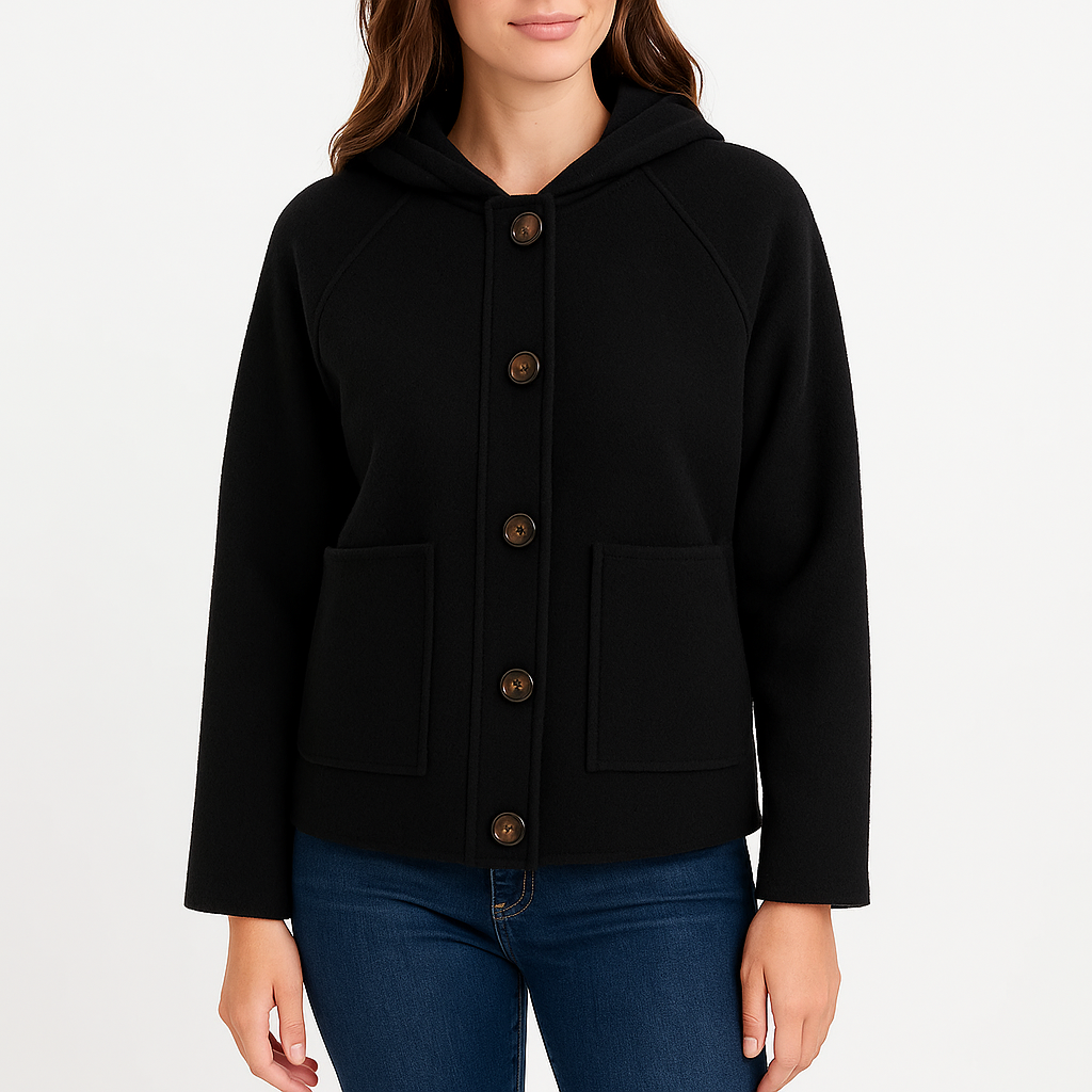 Aubrey Women Classic Winter Button Up Jacket