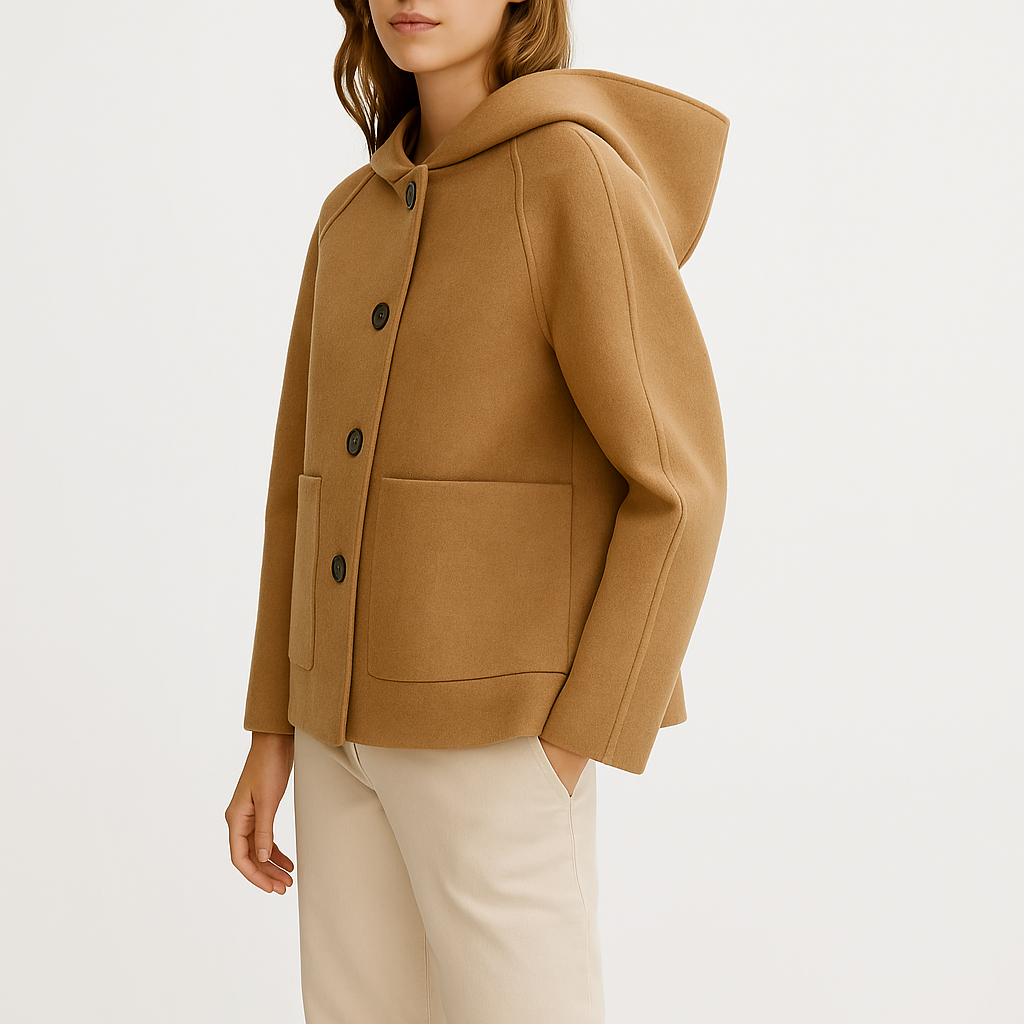 Aubrey Women Classic Winter Button Up Jacket