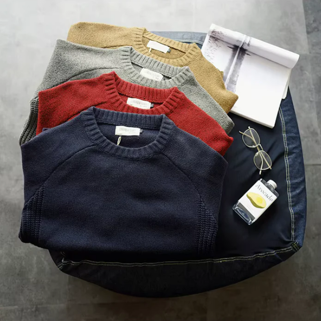 Benjamin Men's Knit Elbow Patch Sweater