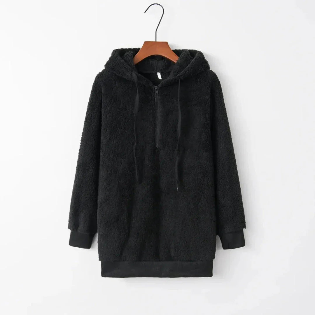 Avery Women Oversized Sherpa Fleece Hoodie