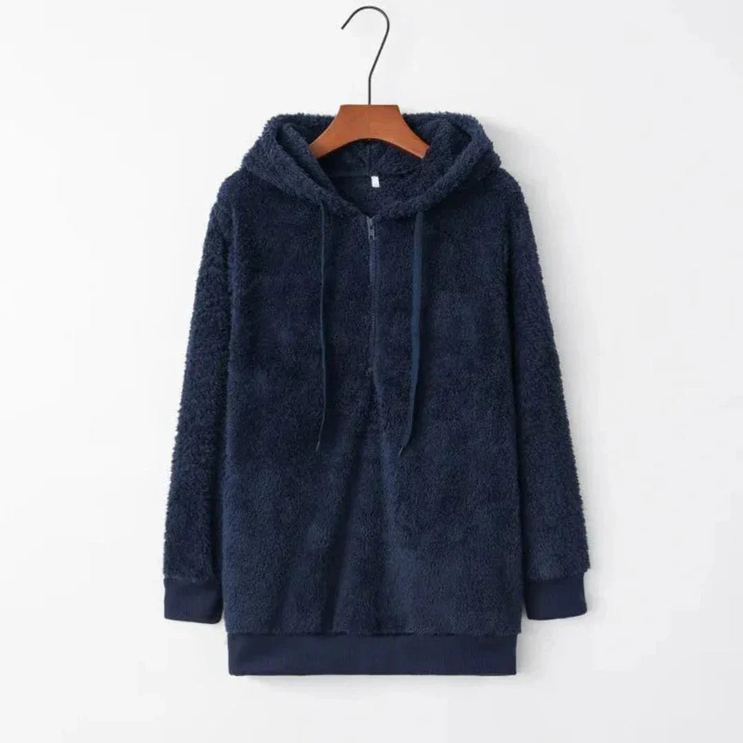 Avery Women Oversized Sherpa Fleece Hoodie