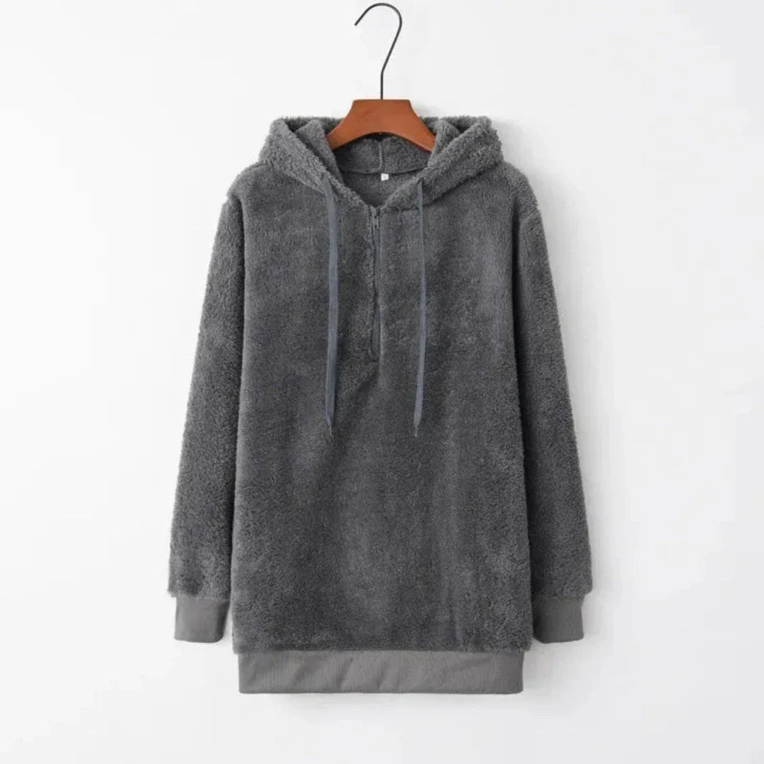 Avery Women Oversized Sherpa Fleece Hoodie