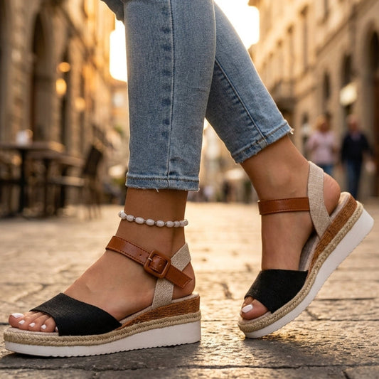 Alice Platform Wedge Sandals