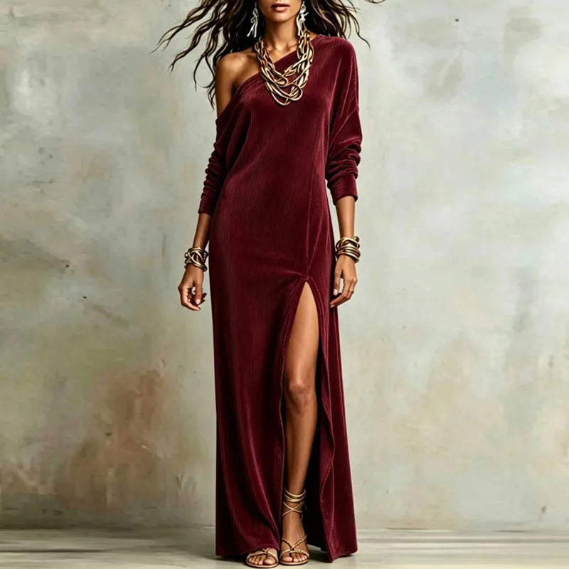 Celeste Off Shoulder Maxi Dress