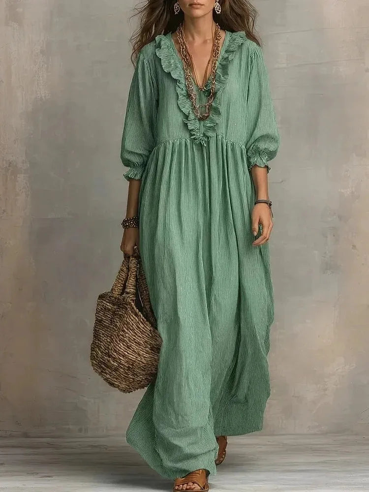 Liora Ruffle Maxi Dress