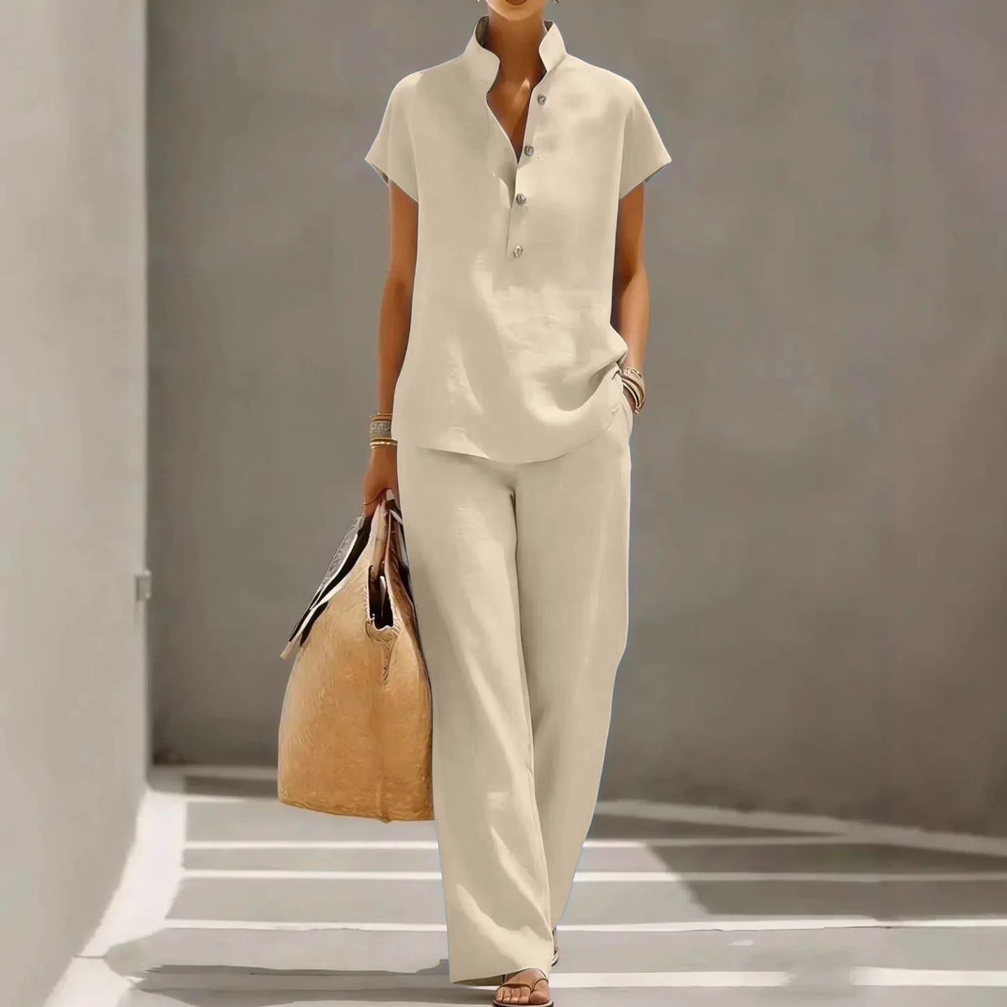 Nikkie Breathable Linen Matching Set