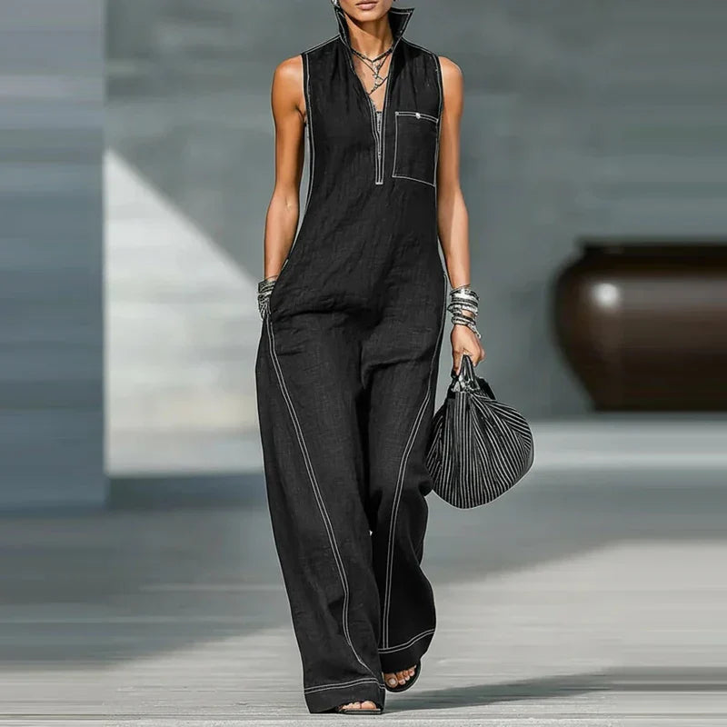 Winnie Sleeveless Wide Leg Jumpsuit
