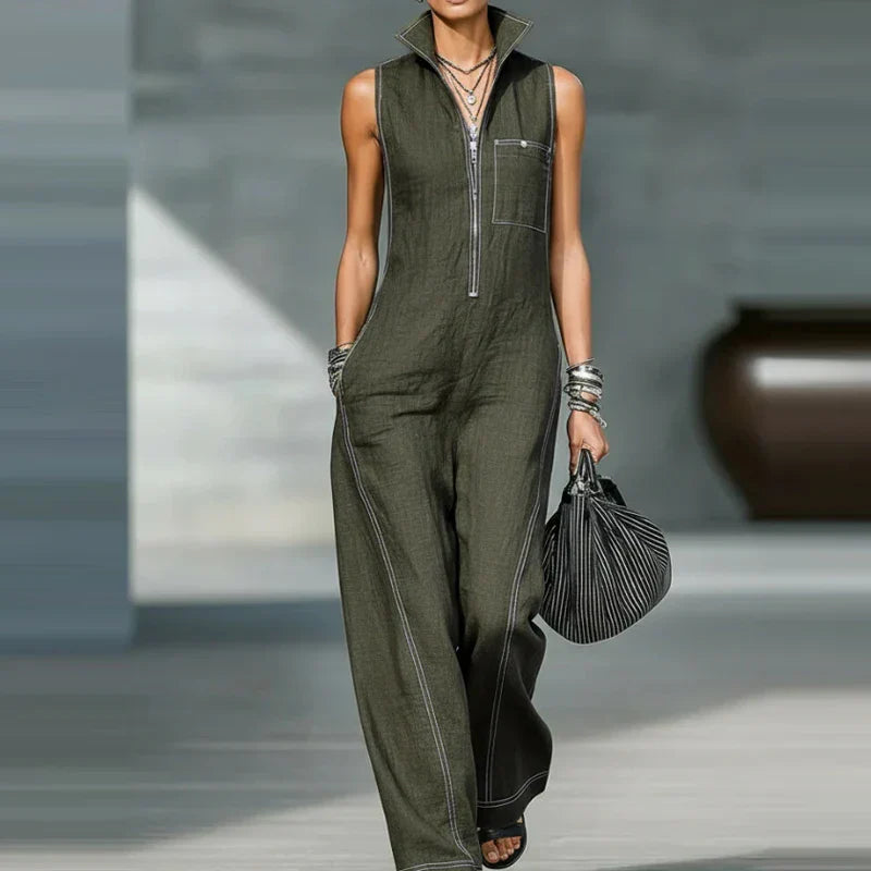 Winnie Sleeveless Wide Leg Jumpsuit