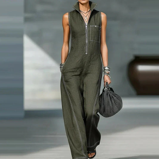 Winnie Sleeveless Wide Leg Jumpsuit