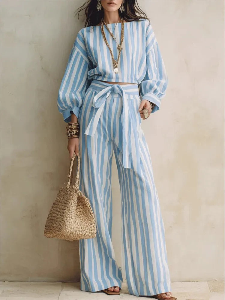 Wyonna Striped Matching Set