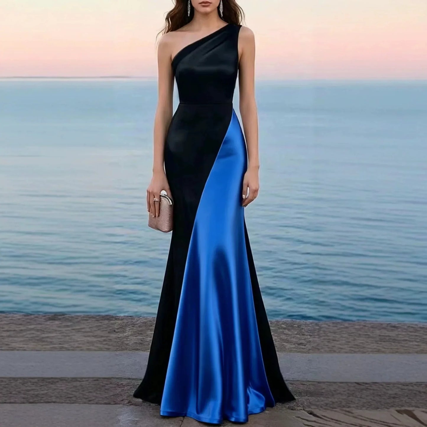 Quinn Satin Wedding Guest Dress