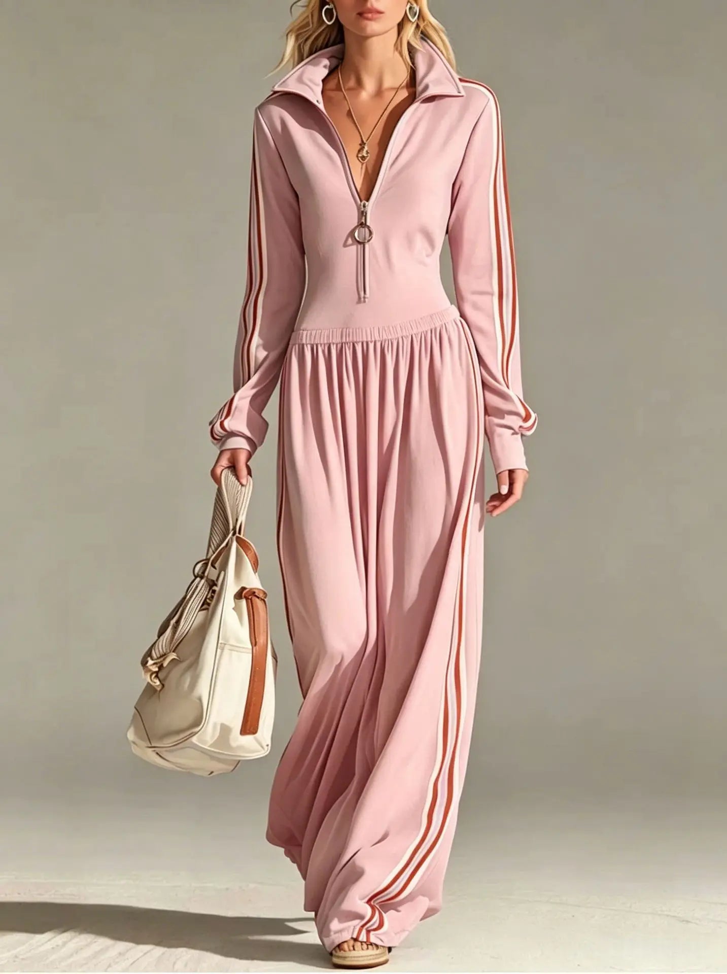 Eloise Activewear Stripe Jumpsuit