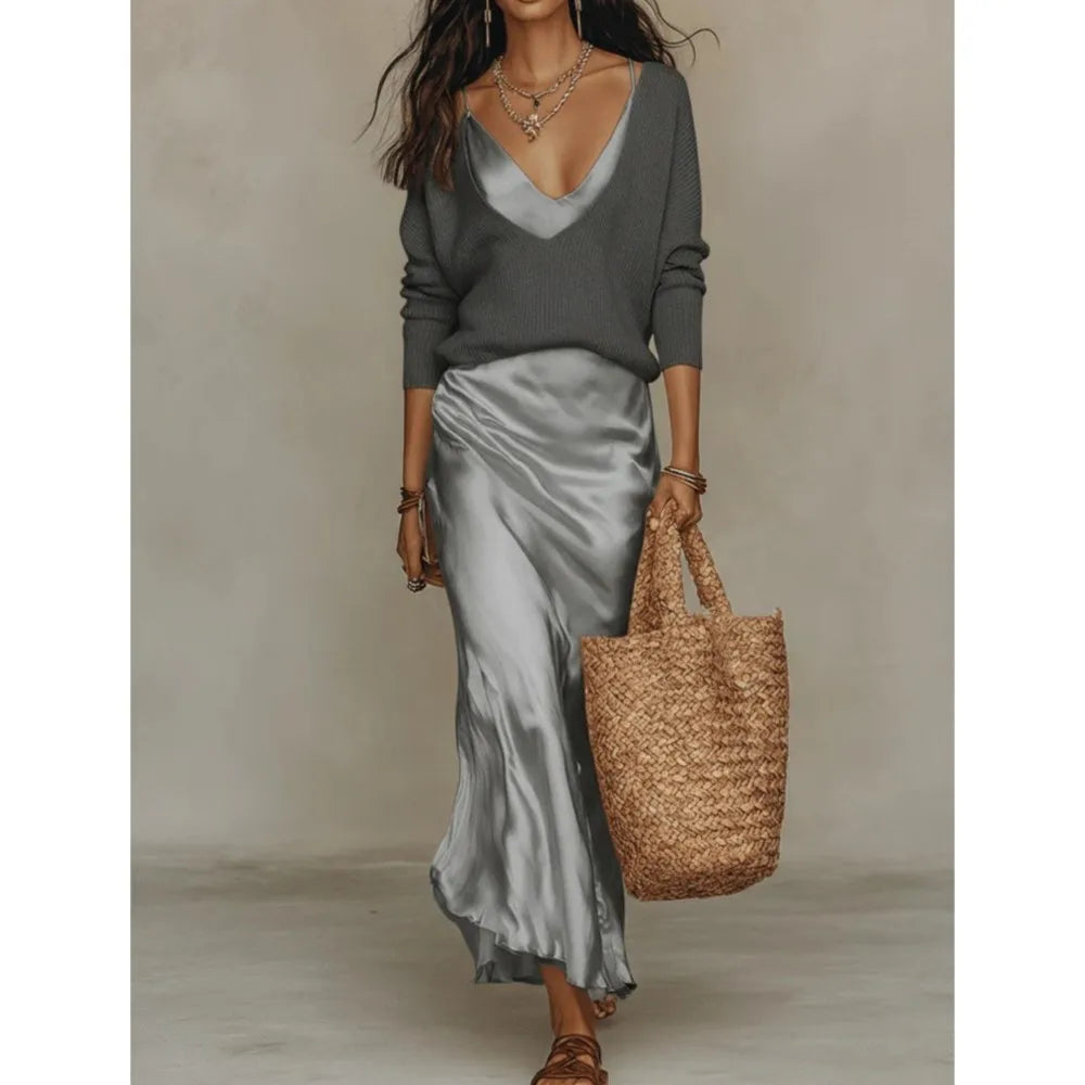 Adele Silk Skirt Set