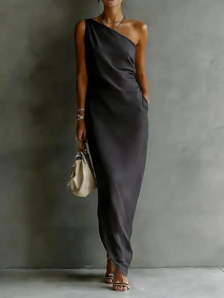Ruby One Shoulder Maxi Dress