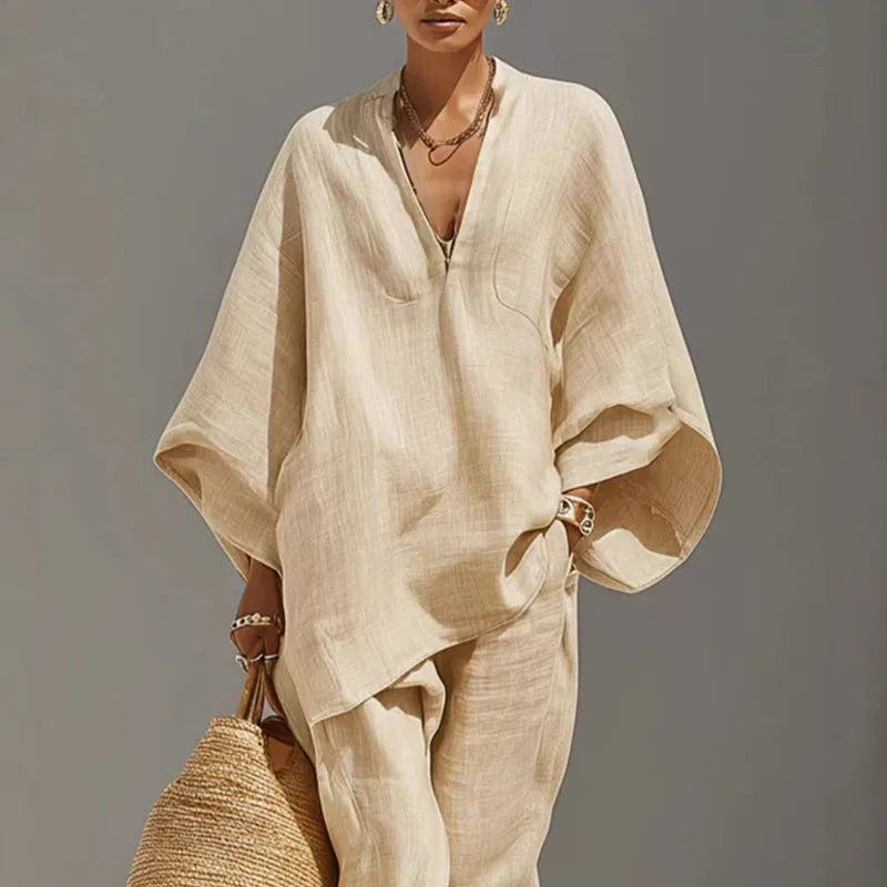 Paulina Linen Matching Set