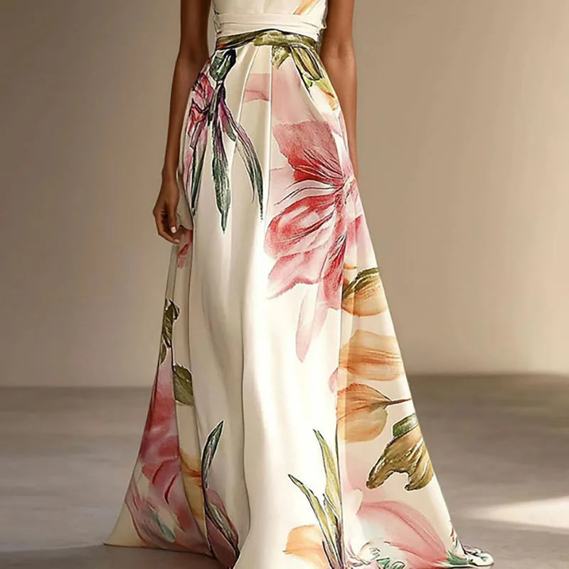 Verona Floral Wedding Guest Maxi Dress
