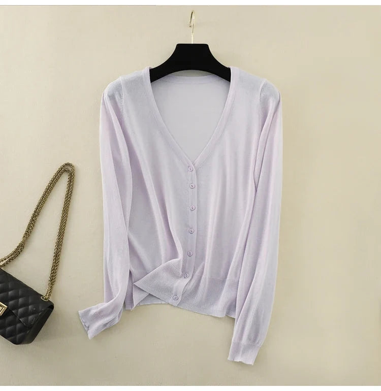 Georgia Ice Silk Cardigan