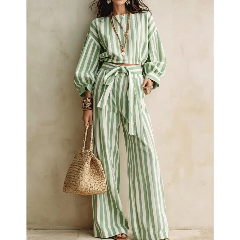 Wyonna Striped Matching Set