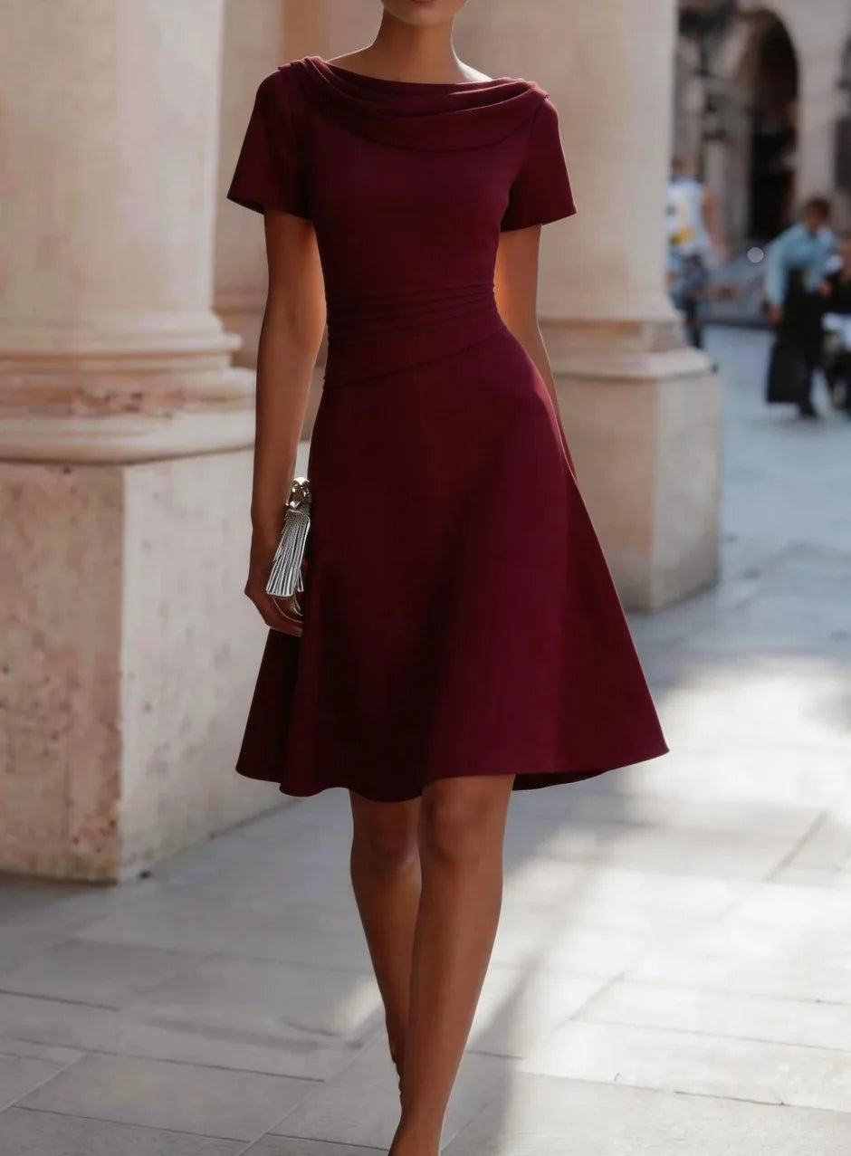 Adeline Elegant Relaxed Midi Dress