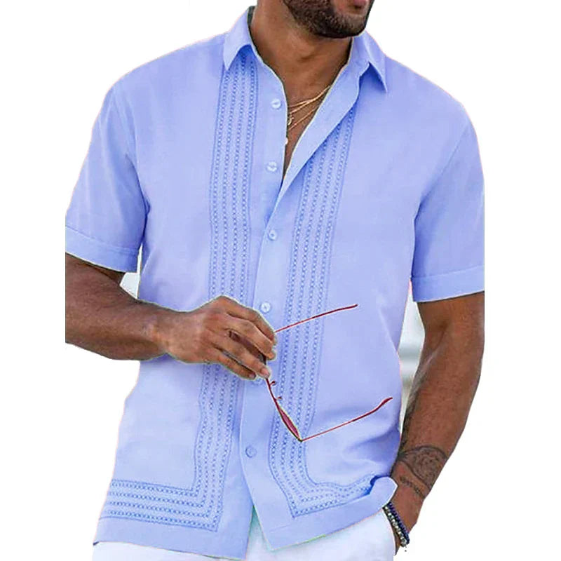 Hendrix Embroidered Button Down Shirt
