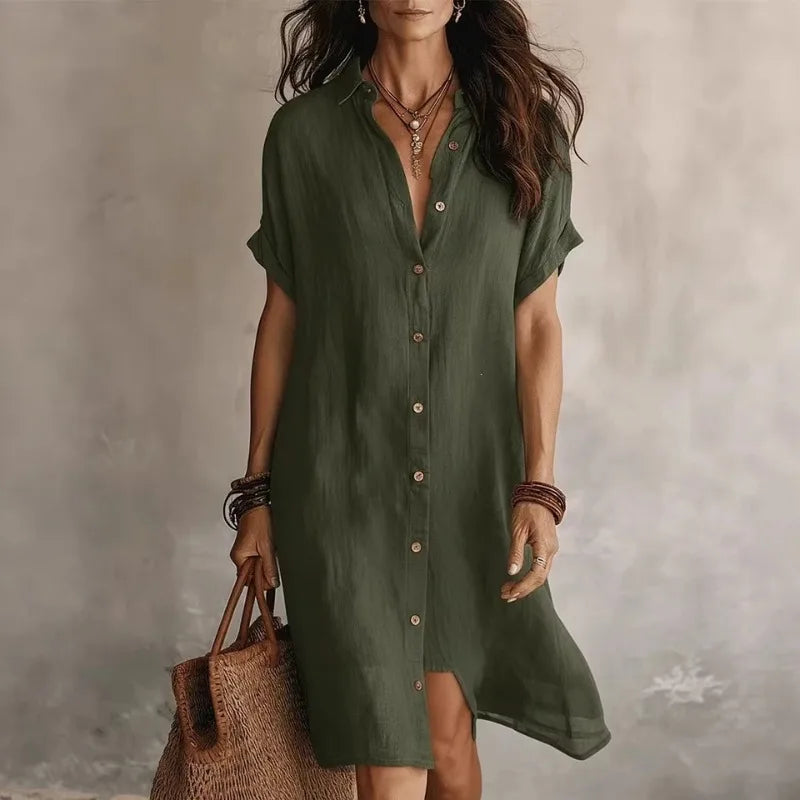 Antonio Button Down Shirt Dress