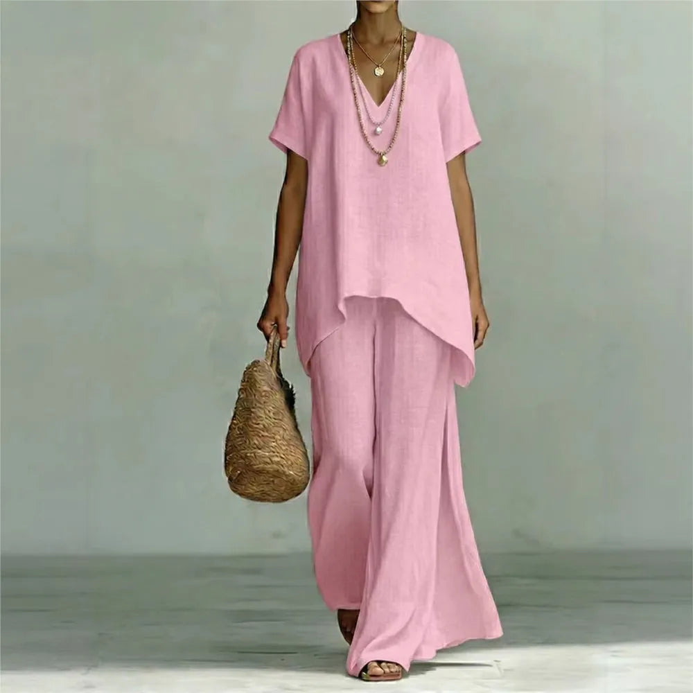 Madona Linen Two Piece Set