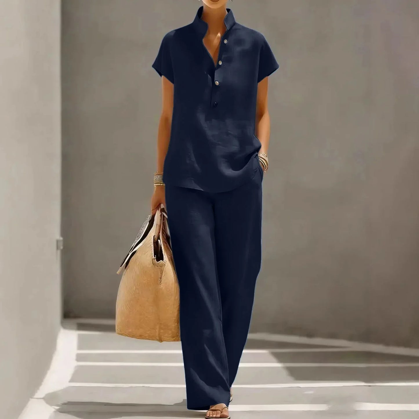 Nikkie Breathable Linen Matching Set