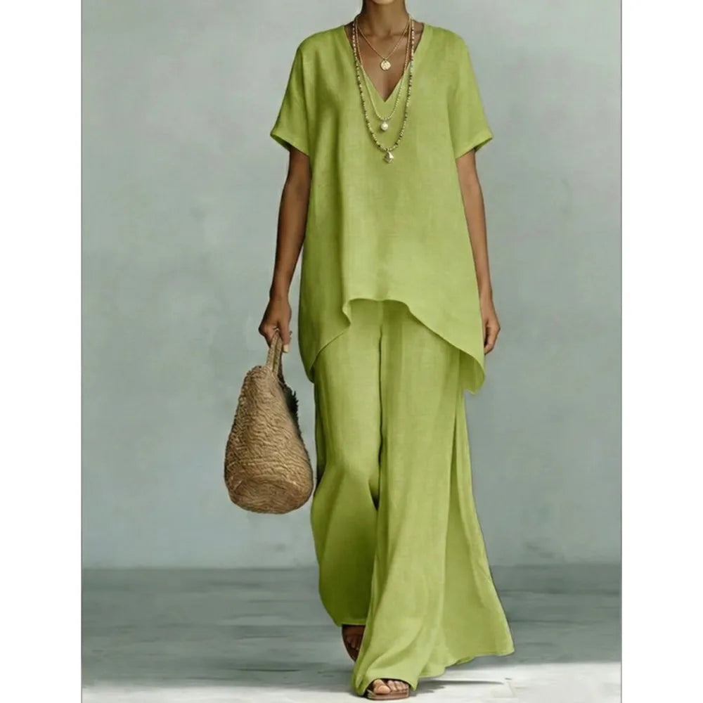 Madona Linen Two Piece Set