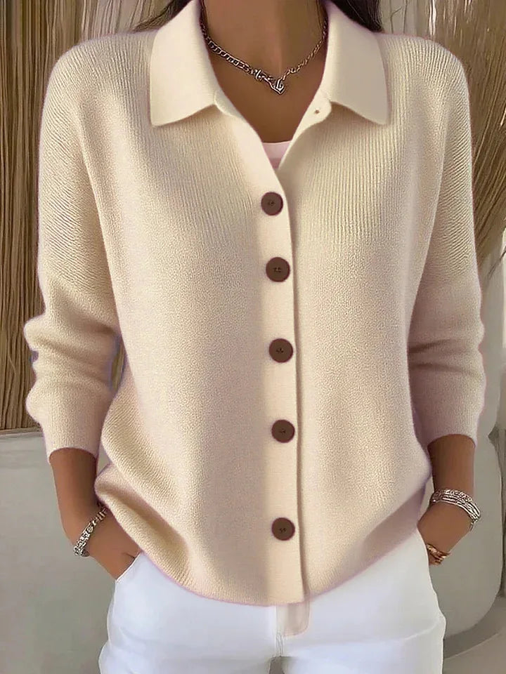 Fiona Collared Knit Cardigan