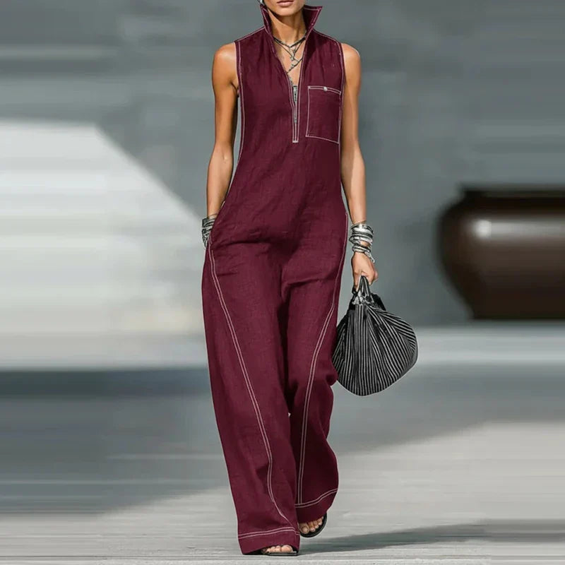 Winnie Sleeveless Wide Leg Jumpsuit