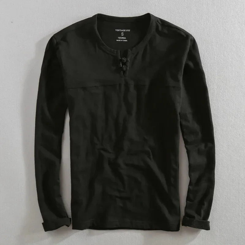 Bronx Long Sleeve Henley Shirt