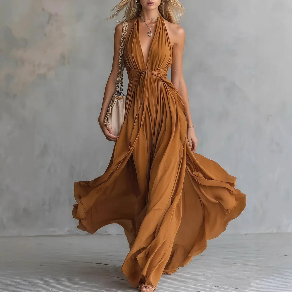 Vienna Flowy Evening Dress