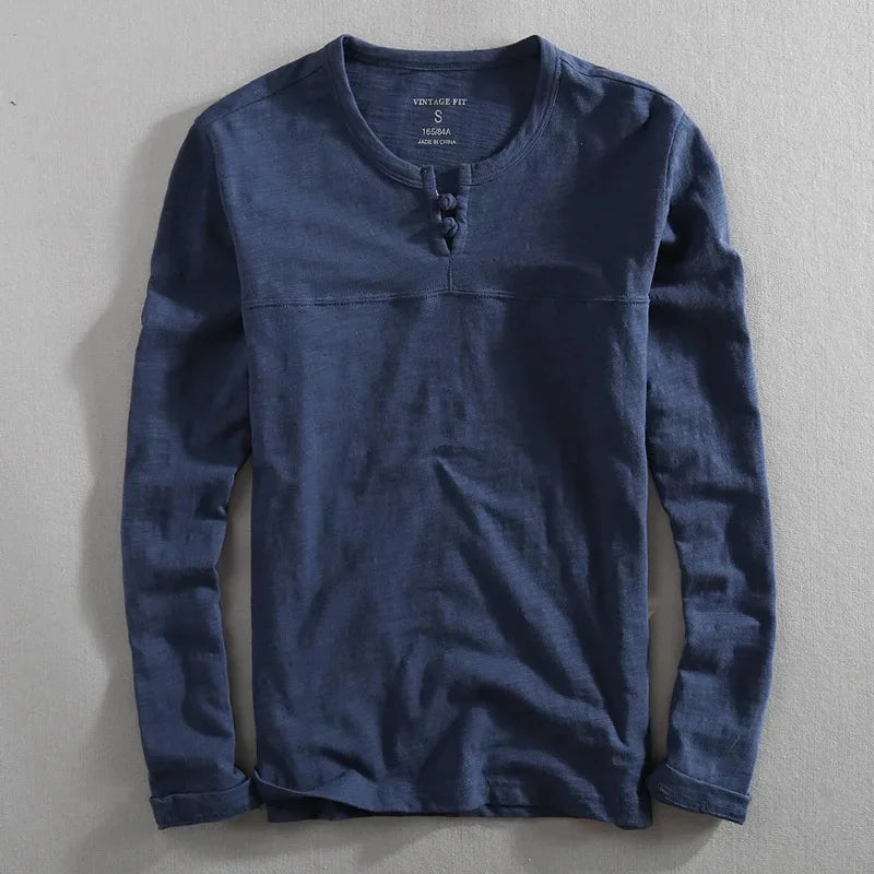 Bronx Long Sleeve Henley Shirt
