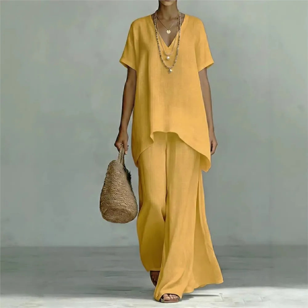 Madona Linen Two Piece Set