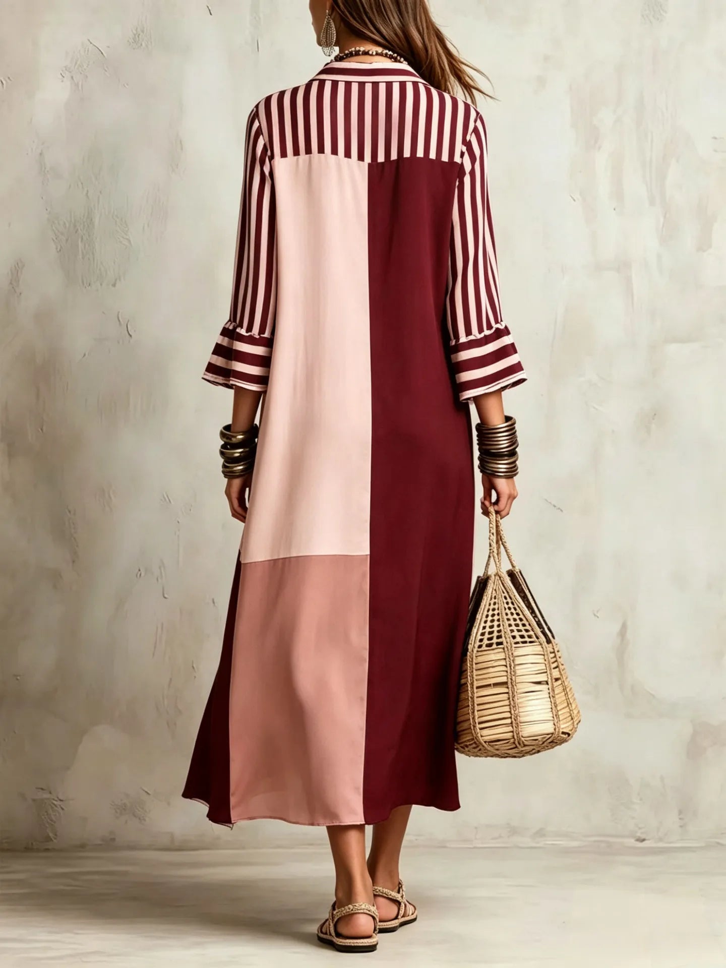 Leslie Linen Flowy Shirt Dress