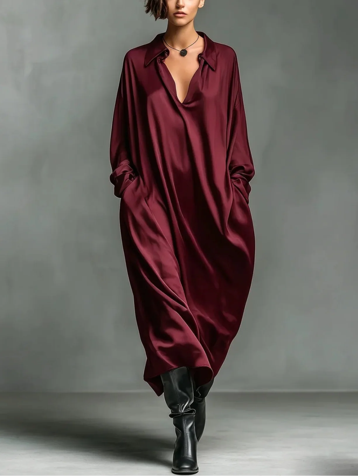 Solane Soft Drape Maxi Dress