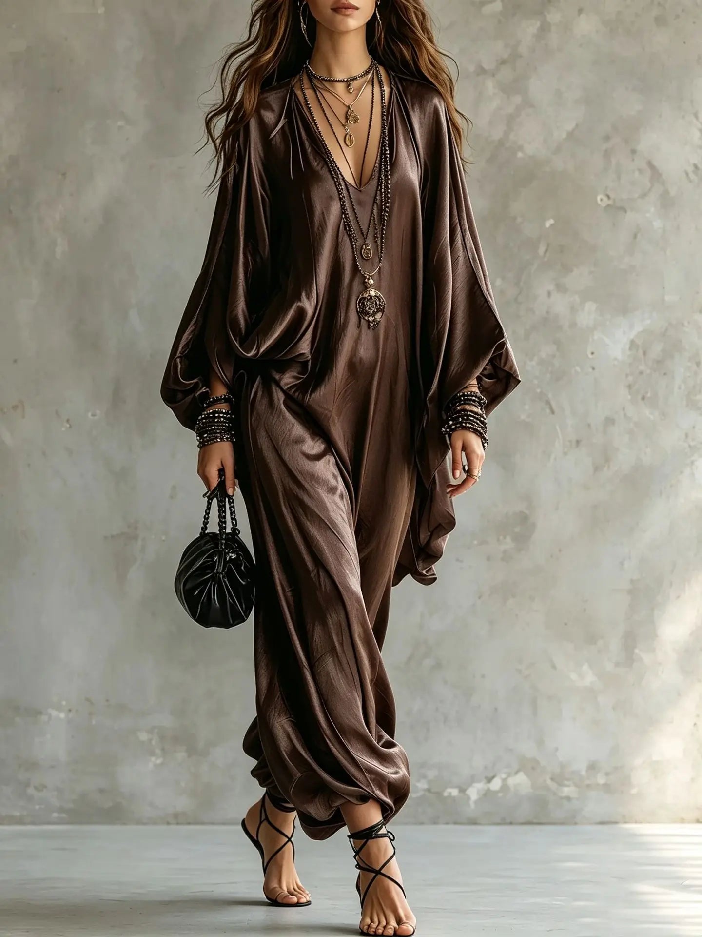 Solana Satin Wide Leg Jumpsuit