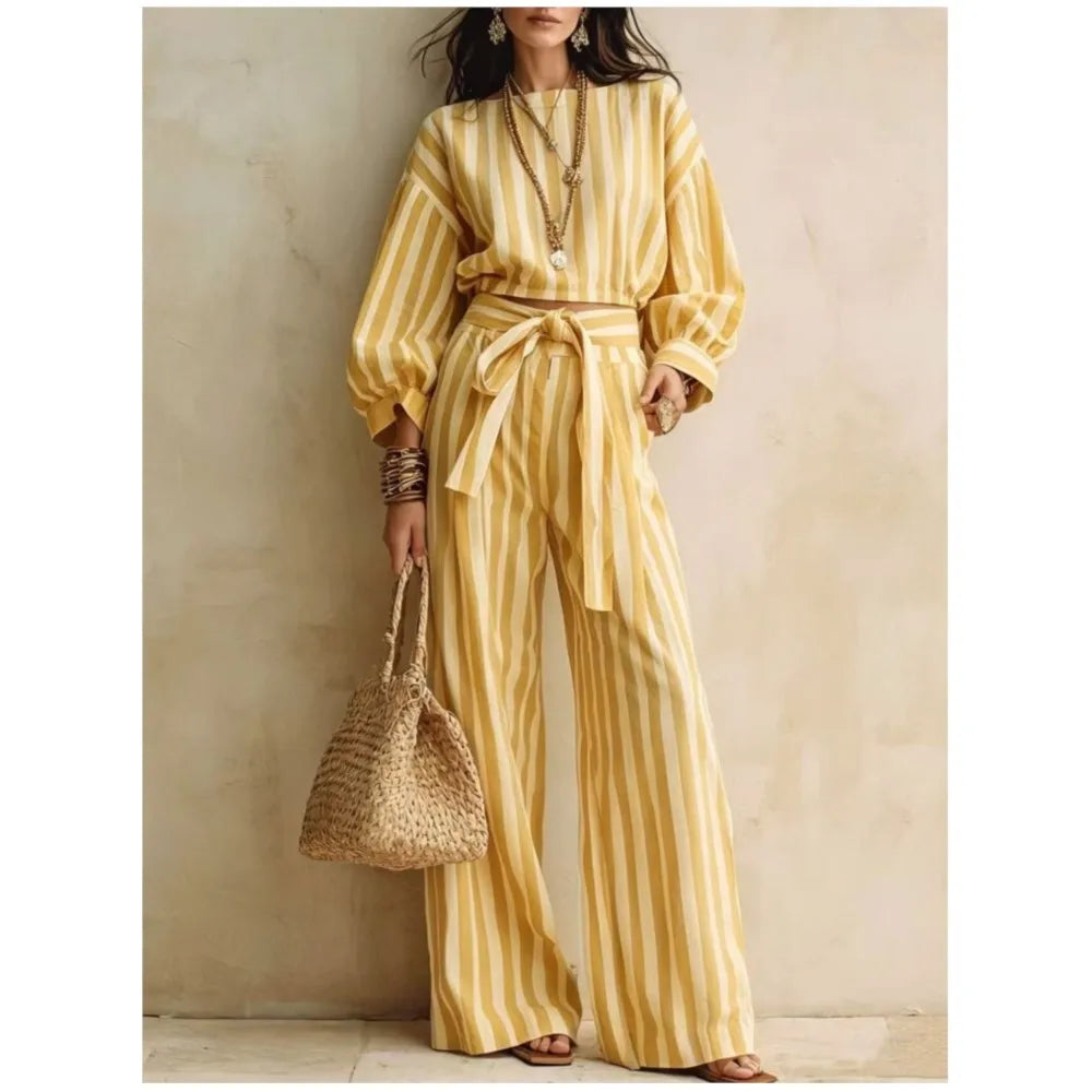 Wyonna Striped Matching Set
