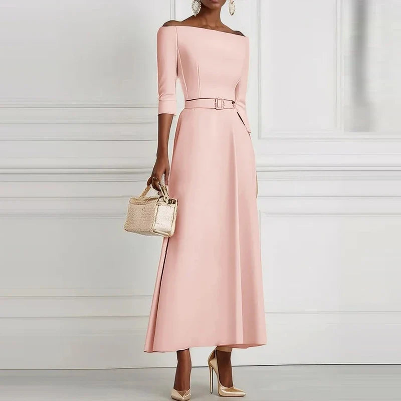 Tessa Elegant Long Sleeve Maxi Dress