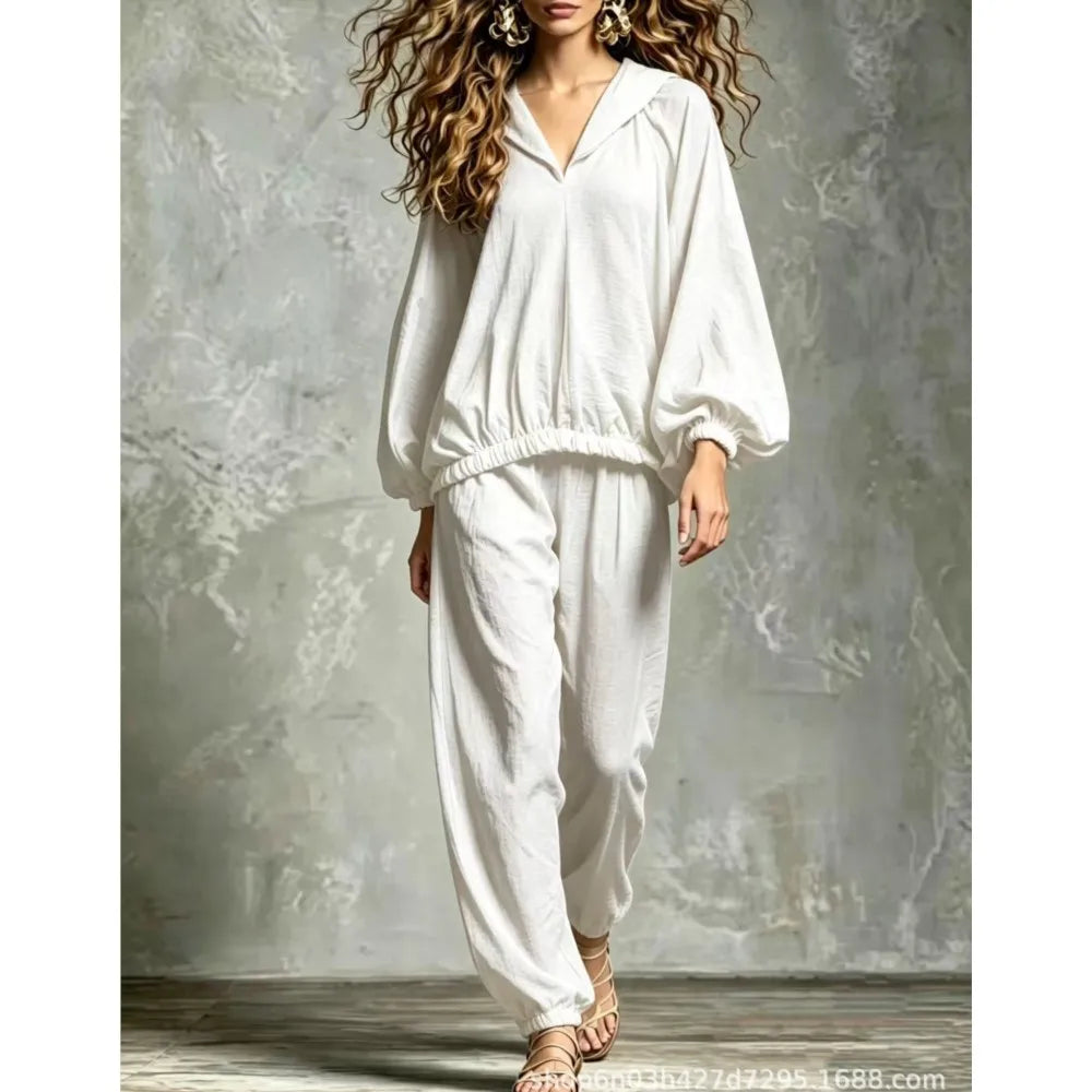 Emery Lantern Sleeve Lounge Set