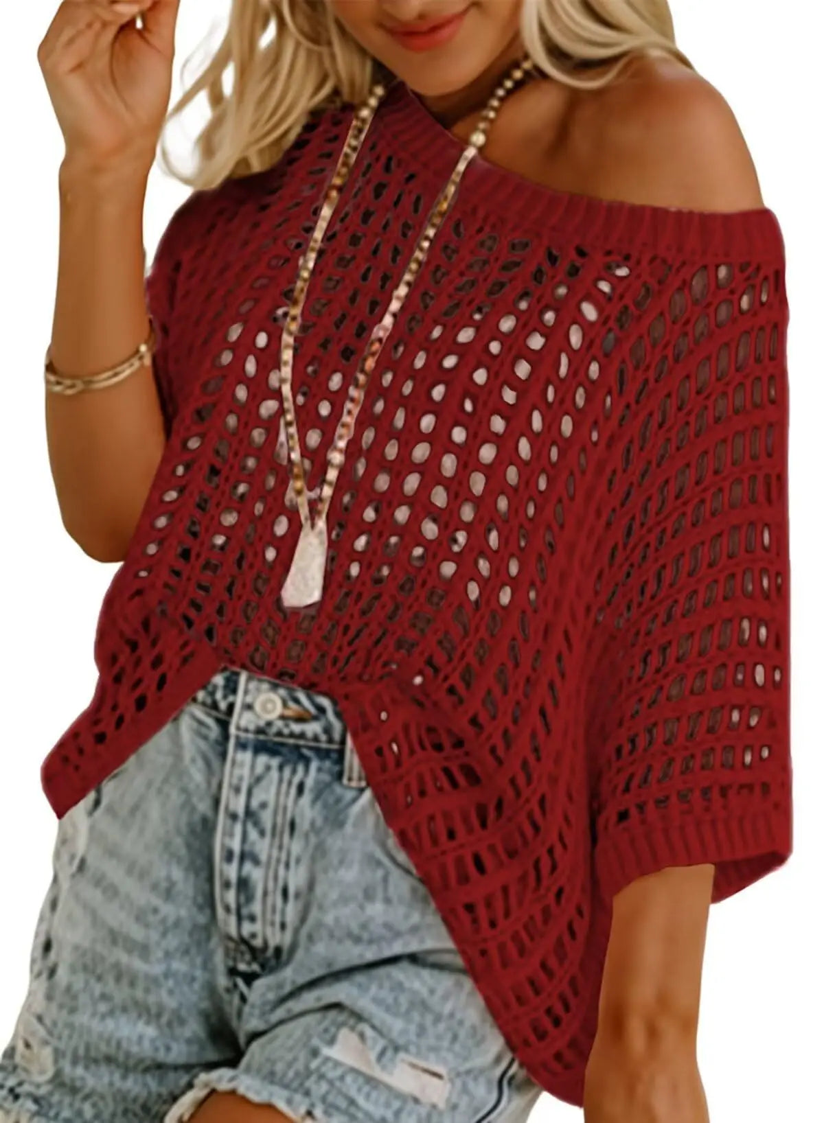 Maria Open Knit Sweater