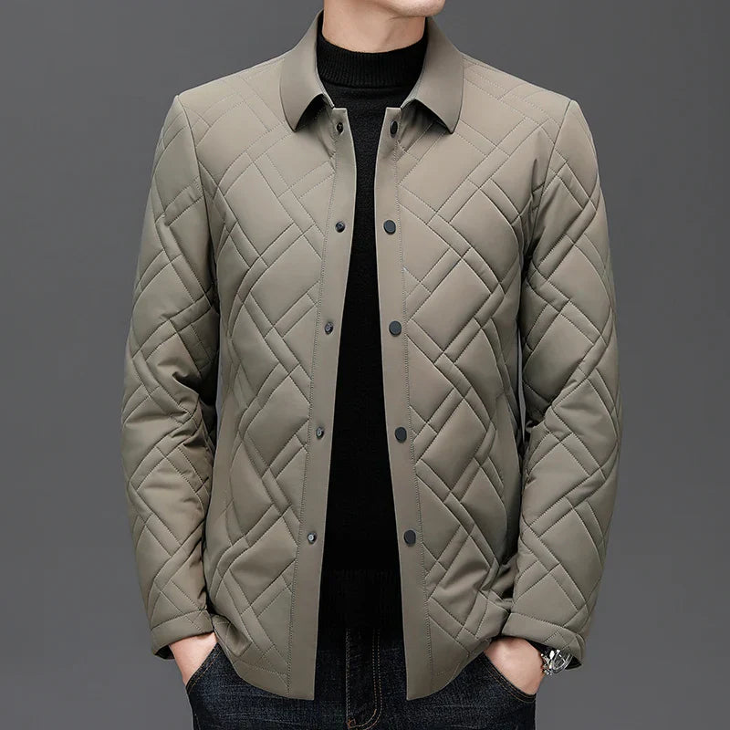 Velvora Men's Diamond Quilted Stylish Jacket