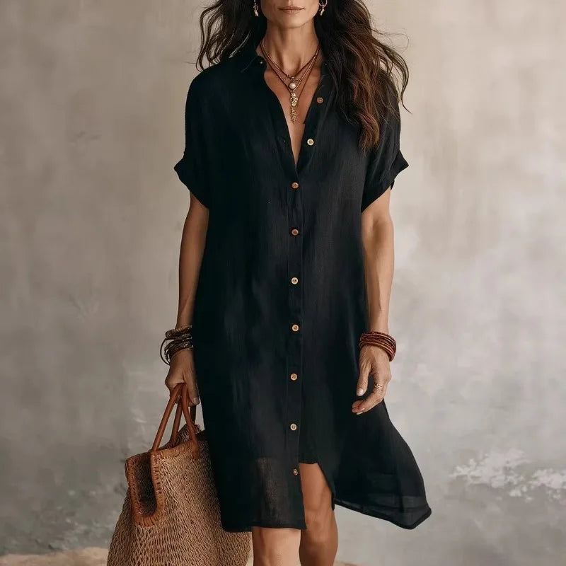 Antonio Button Down Shirt Dress
