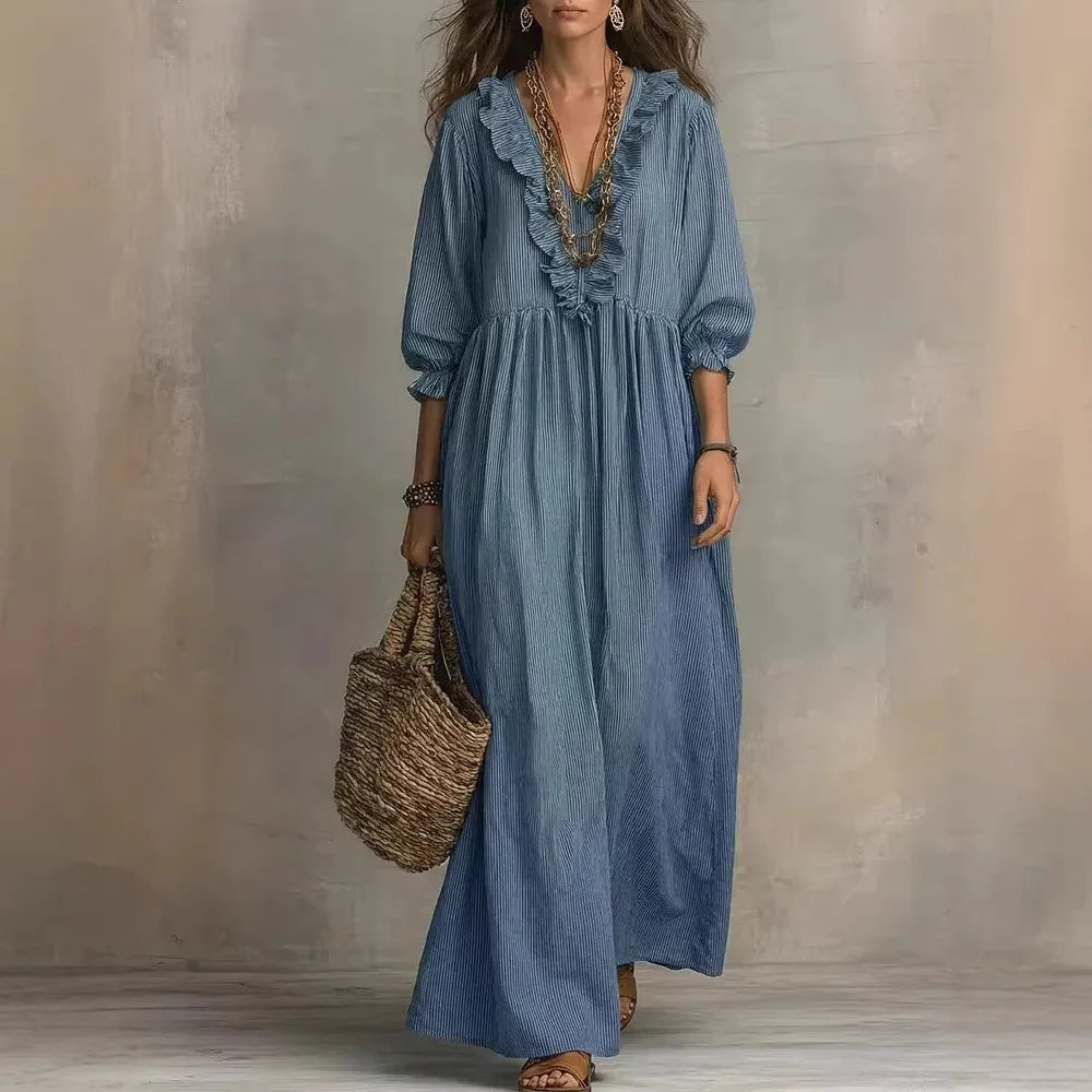 Liora Ruffle Maxi Dress